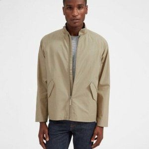 Everlane Modern Harrington Jacket Khaki Tan Cotton